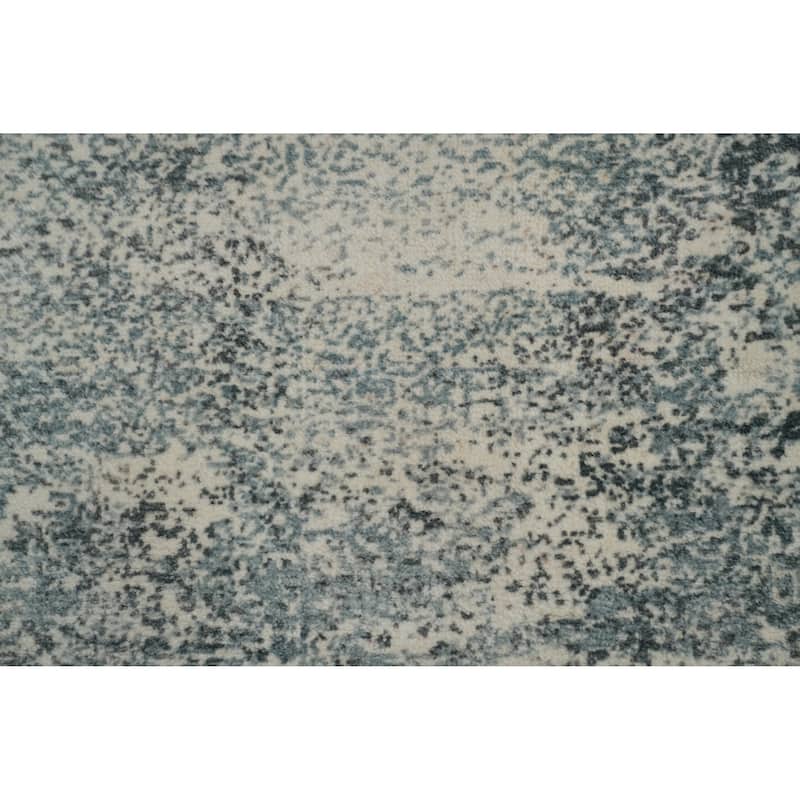 Hand-knotted Modern Silk Beige Abstract Oriental Area Rug - 5' 8'' X 4' 0''