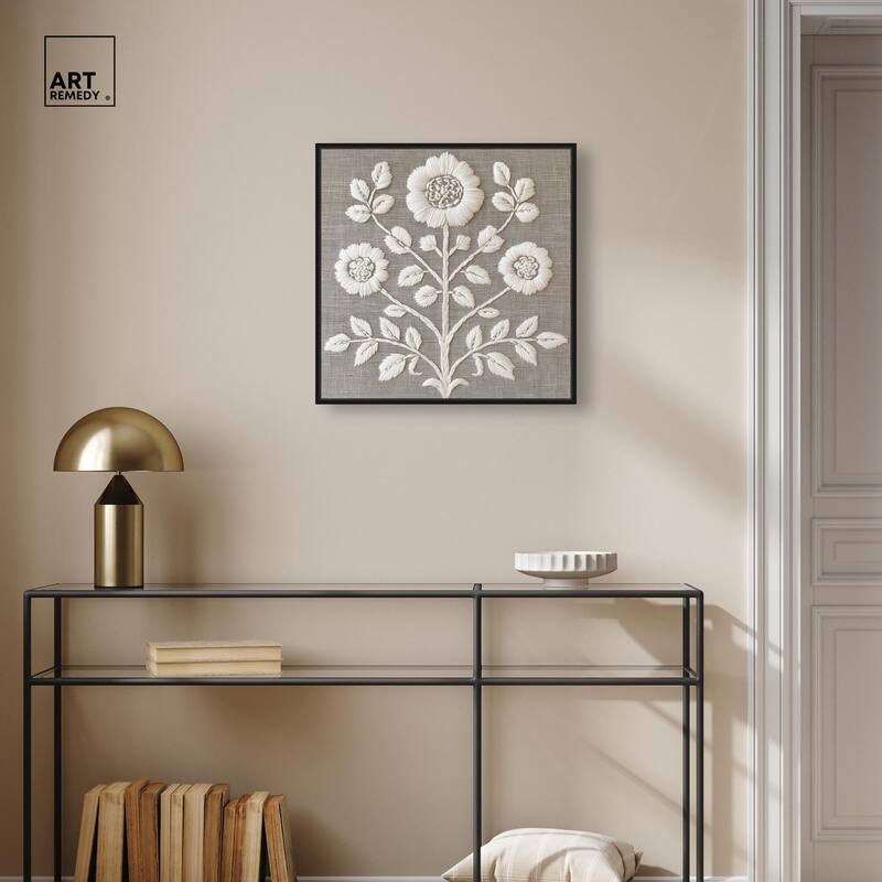 Stitched Symmetry I Canvas by Art Remedy
