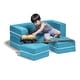 preview thumbnail 35 of 48, Jaxx Zipline Modular Kids Loveseat with Ottomans