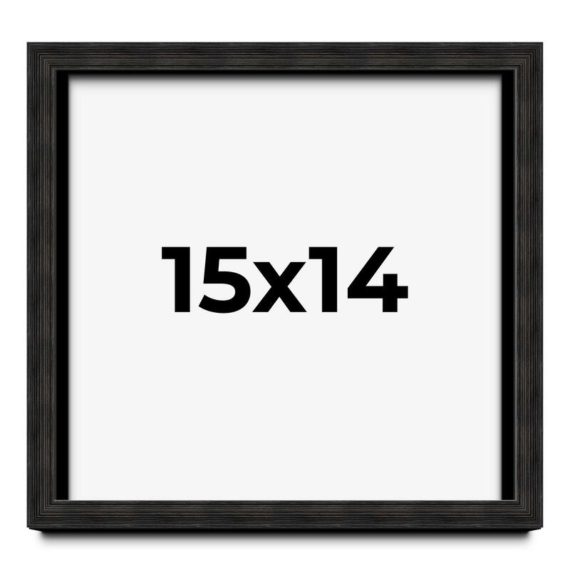 15x14 Shadow Box Black Rustic Barnwood Display Frame | 1.125 Inch