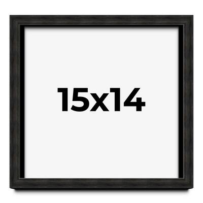 15x14 Shadow Box Black Rustic Barnwood Display Frame | 1.125 Inch