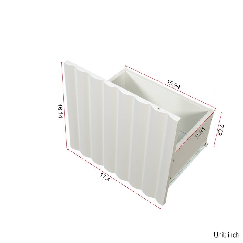 GDF Studio - Daisy Modern 70.87" Wide TV Stand for 65+ Inch TVs with Storage Drawers and Metal Legs