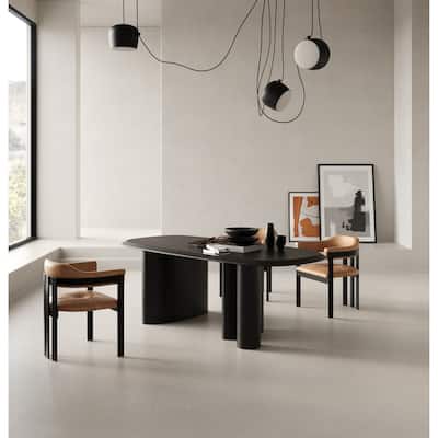 Modrest Summit Modern 87" Black Ash Dining Table