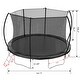 preview thumbnail 9 of 7, 12FT Trampoline with Curved Poles,Safety Net,Ladder,Double-Sided Pad