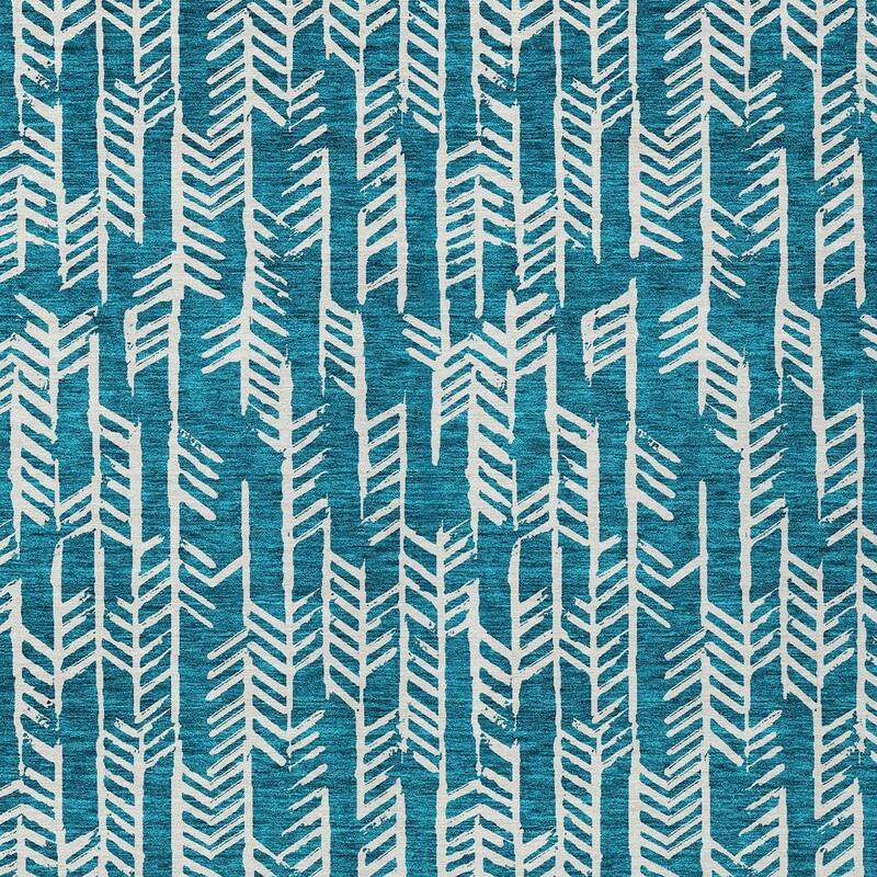 HomeRoots Tribal Transitional Rectangle Outdoor Rug