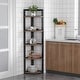preview thumbnail 23 of 26, Tribesigns Industrial 5 Tier Corner Shelf/Bookshelf /Bookcase/Plant Stand