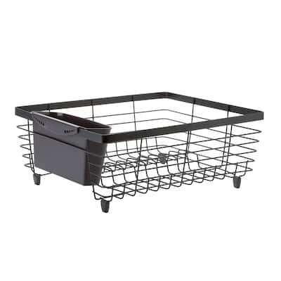 Kitchen Details White Wire Flat Dish Rack - 13.98" x 12.2" x 5.51"