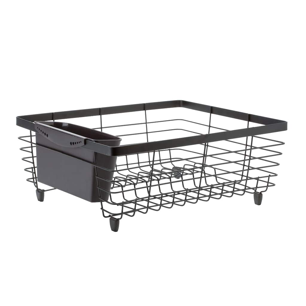 Kitchen Details White Wire Flat Dish Rack - 13.98" x 12.2" x 5.51"