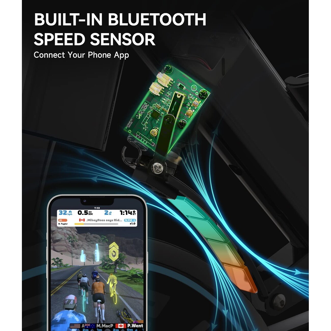 Bluetooth sensor for exercise bike outlet