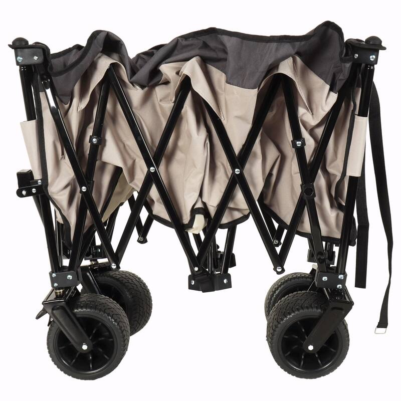 Heavy-Duty Foldable Utility Wagon - 480lbs Capacity, Patented Ultra-Stable Frame