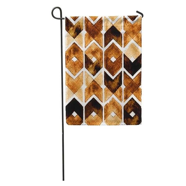 Shop Brown Water Watercolor Chevron Dark Coffee Colors On Caramel Paint Garden Flag Decorative Flag House Banner 28x40 Inch On Sale Overstock 31360488