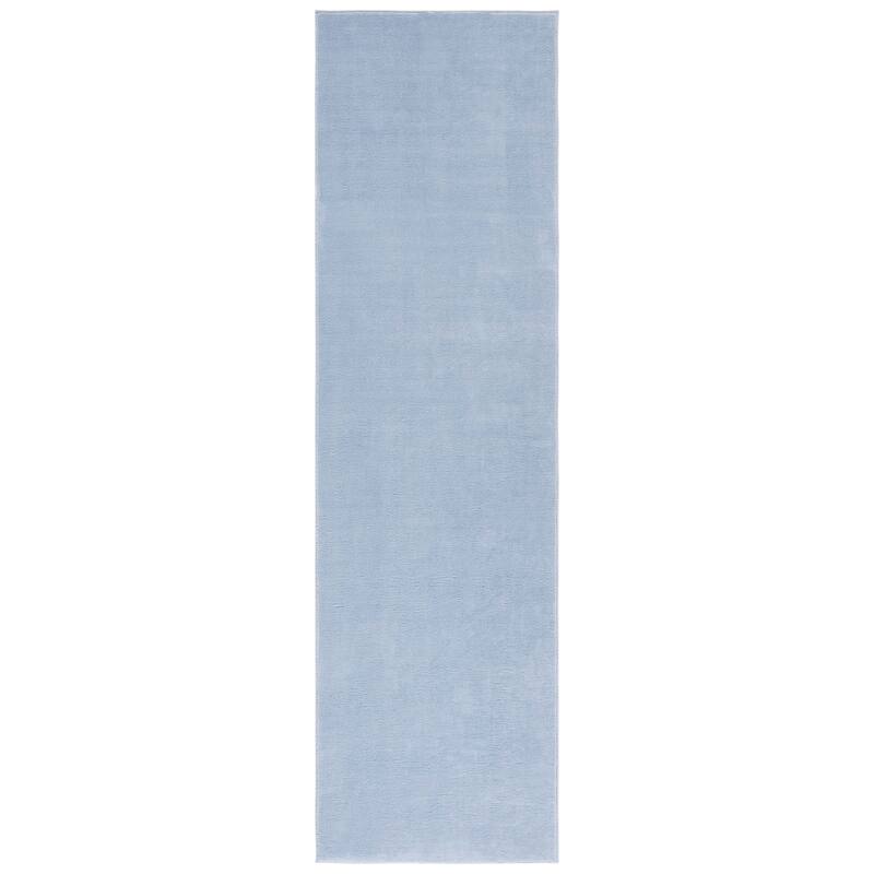 SAFAVIEH Loft Saundra Contemporary Machine Washable Rug - 2'3" x 7' Runner - Light Blue