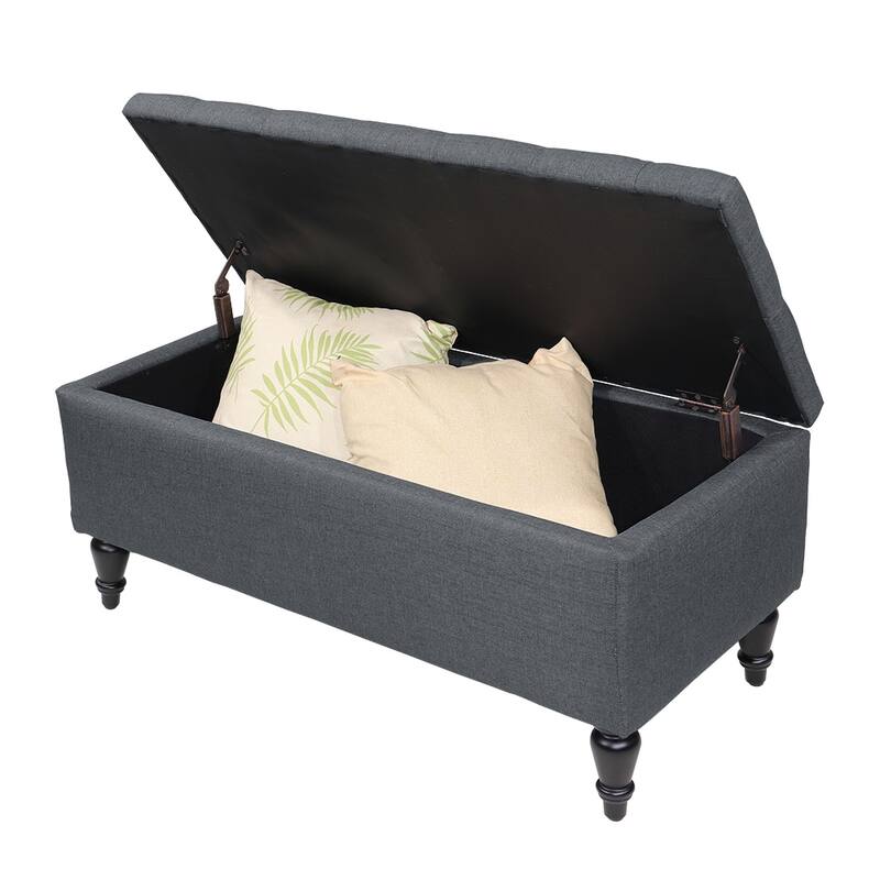 Maypex 38" Fabric Upholstered Tufted Storage Bench
