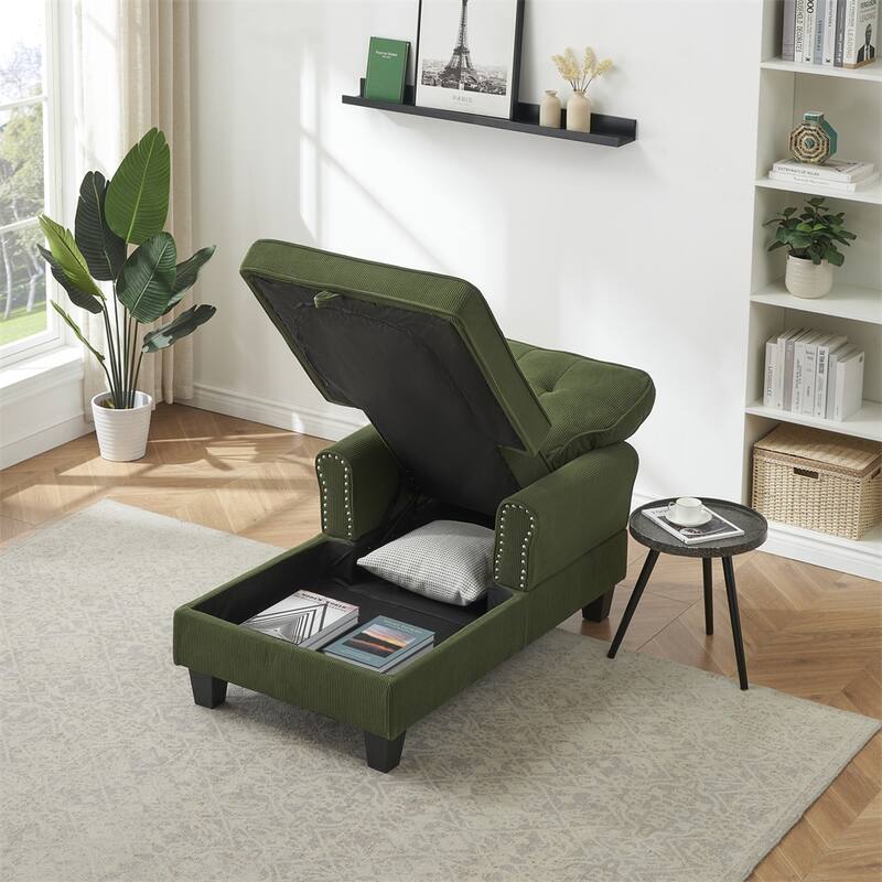 Chaise Lounge Indoor Sleeper Sofa Bed Chair Upholstered Lounge Chair