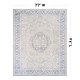 preview thumbnail 97 of 102, Medallion Flat Pile Washable Rug – Pet Friendly, Non-Slip, Perfect for Entryway, Living Room, and Bedroom