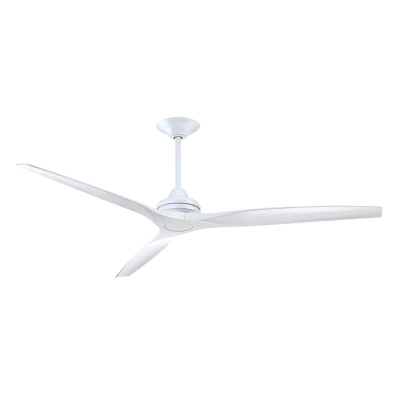 Fanimation Spitfire DC Custom Indoor/Outdoor Ceiling Fan DC Motor with Remote - Matte White
