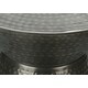 preview thumbnail 5 of 17, 20"L Metal Drum Accent Table with Hammered Design, Contemporary Side, End, and Nightstand Table for Living Room and Bedroom