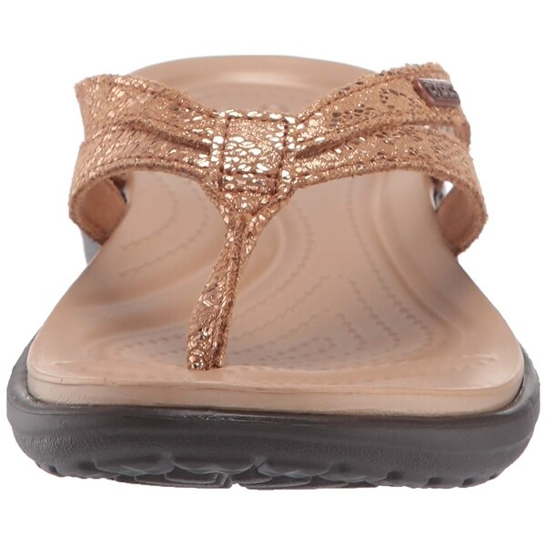 crocs women's capri strappy flip flop