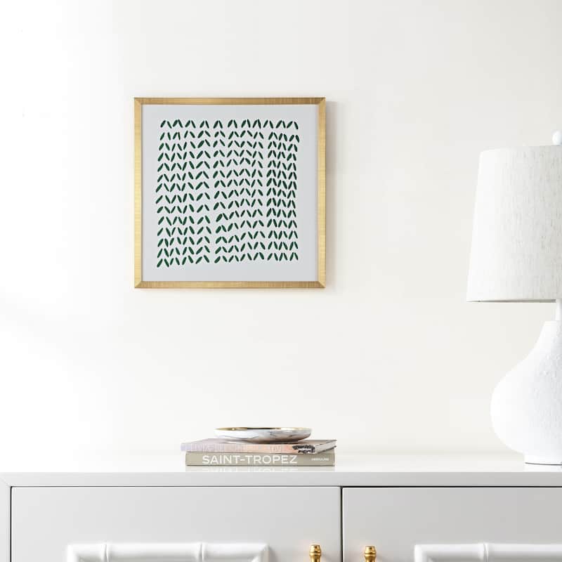 SAFAVIEH Szandra Quiet Applause 16-inch Square Framed Wall Art