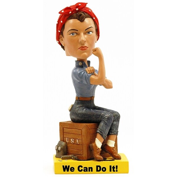 Rosie the Riveter 8" Polyresin Bobblehead - multi
