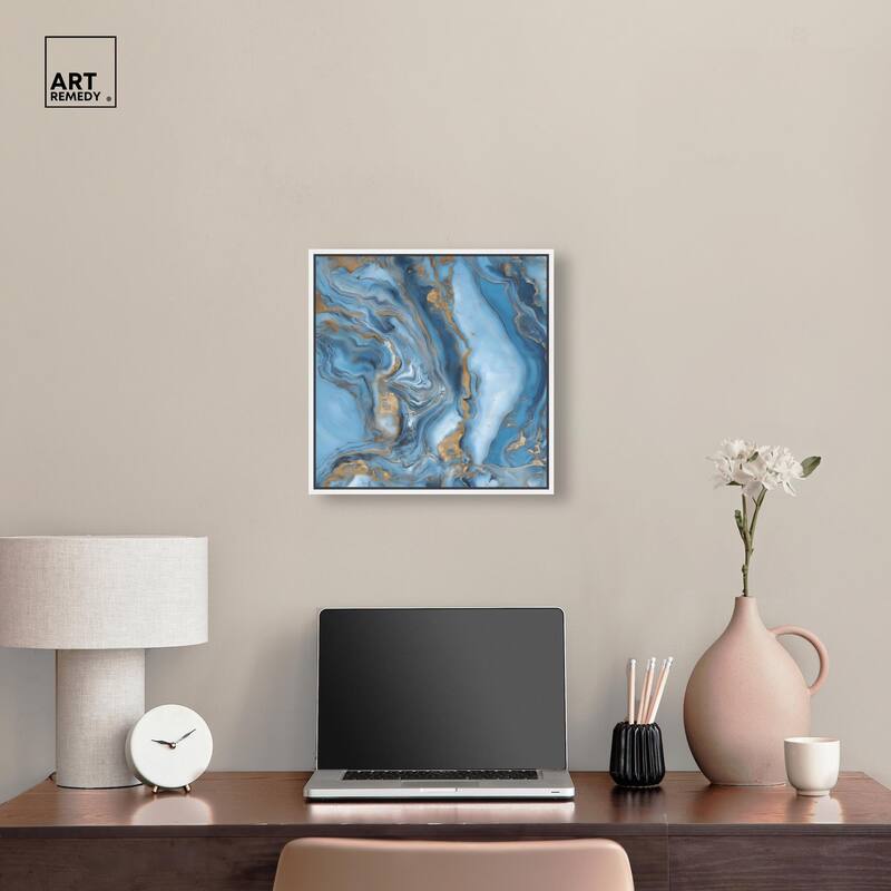 River Gold Canvas by Art Remedy