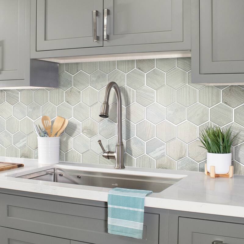 Apollo tile 10" x 12" Harlan Matte Light Gray Porcelain Tile (4.02 sq ft/case) - 5 Pack