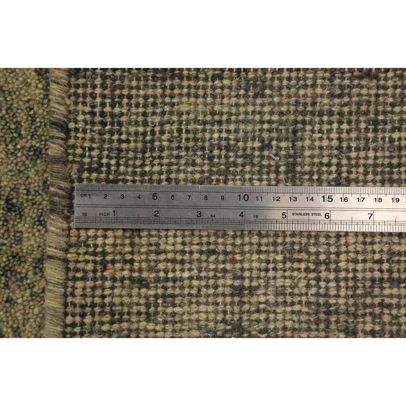 Hand Knotted Oriental 100% Wool Carpet Modern Modern Beige & Ivories Gabbeh Area Rug - 11' 3'' X 8' 4''