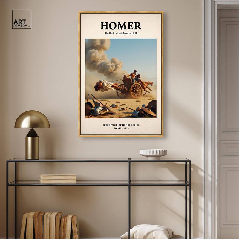 Iliad Illustrated Canvas by Art Remedy