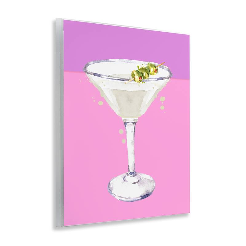 Stupell Bright Olive Martini Wall Plaque Art Design By Susan Jill