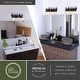 preview thumbnail 3 of 10, Yosemite 3-Light 24.75 in. W Burnished Bronze Rustic Cabin Bathroom Vanity Lighting Fixture Amber Flake Glass Shade, Tree Motif