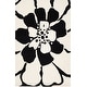 preview thumbnail 29 of 28, SAFAVIEH Handmade Soho Kristen Floral N.Z. Wool Rug 3'6" x 5'6" - Black/White - Rectangle