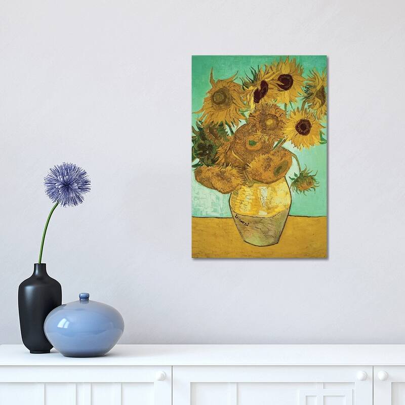 iCanvas "Sunflowers (Third Version), 1888" by Vincent van Gogh Canvas Print - 18x12x1.5