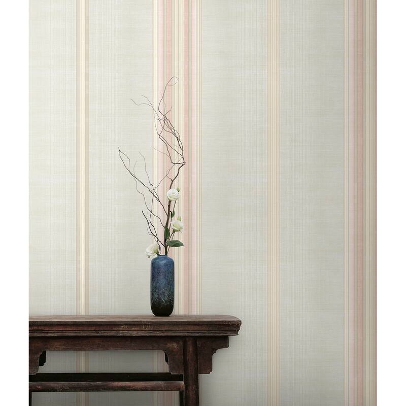 Seabrook Designs Vesper Stripe Unpasted Wallpaper