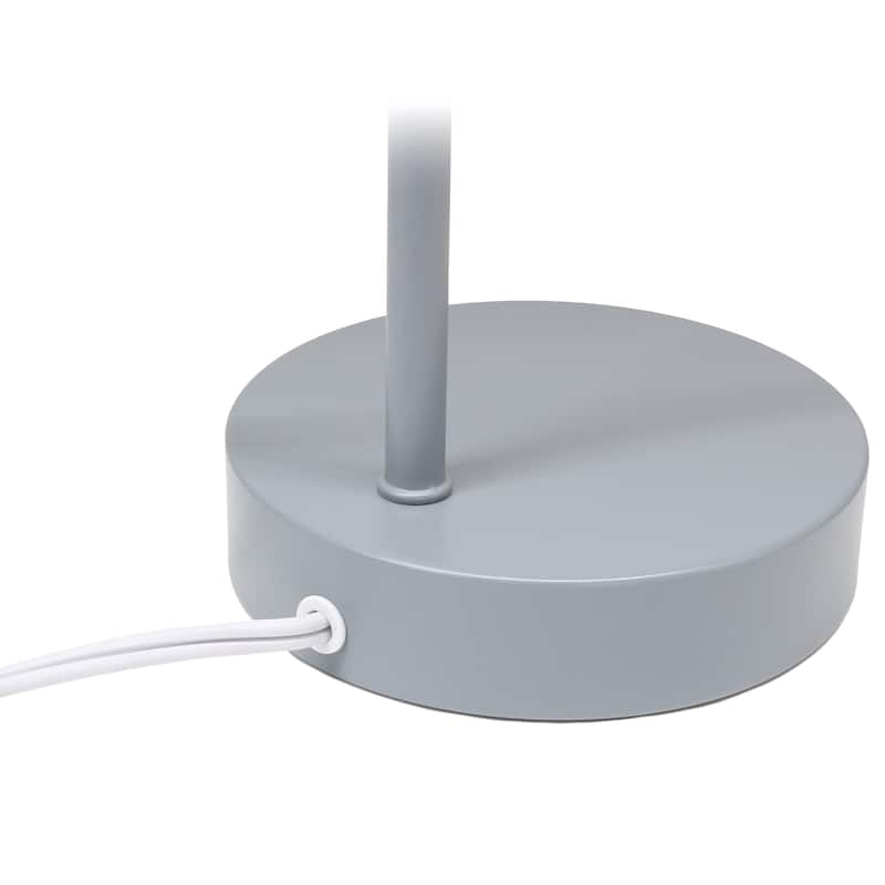 Metal Gooseneck Desk Lamp Adjustable Task Light for Home Office - 7.80 x 5.20 x 15.20 in. (L x W x H)