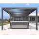 preview thumbnail 45 of 74, PURPLE LEAF Outdoor Louvered Pergola with Adjustable Metal Roof for Patio Pergola 11.4' x 27.2' - Grey