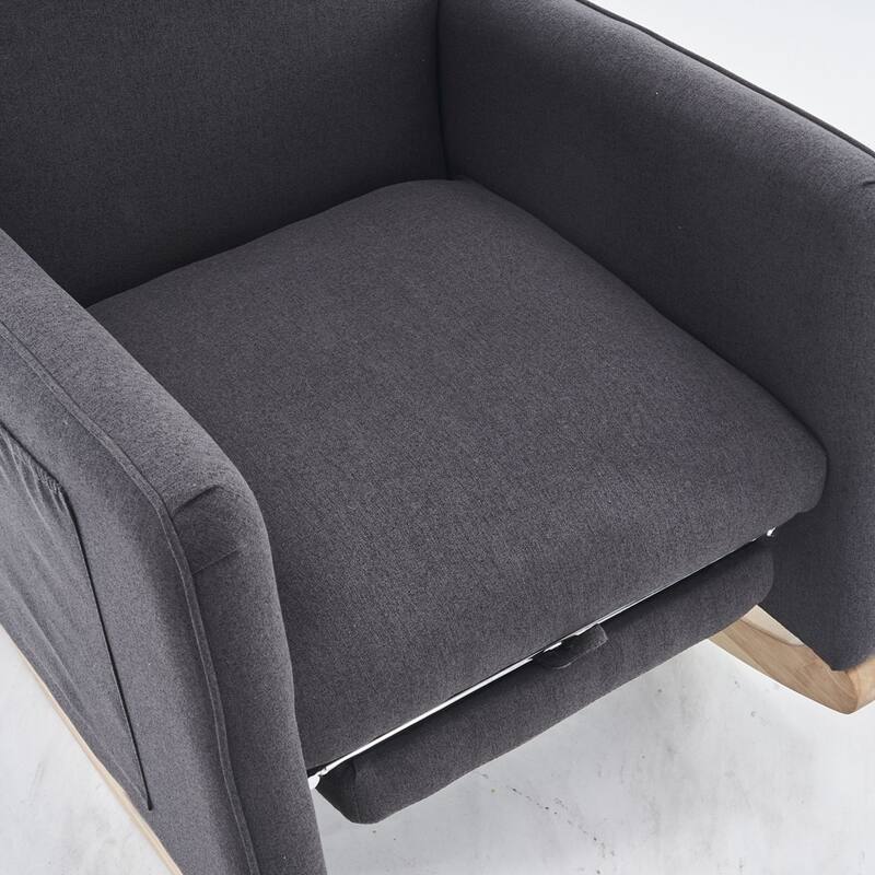 Rocking Chair With Adjustable Footrest