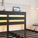 preview thumbnail 24 of 83, LED Platform Bed with Headboard&USB Charging Station