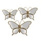 preview thumbnail 2 of 0, PREMIUS 3 Piece Butterfly Mirror Wall Decor Set, 14x12x10 Inches Gold