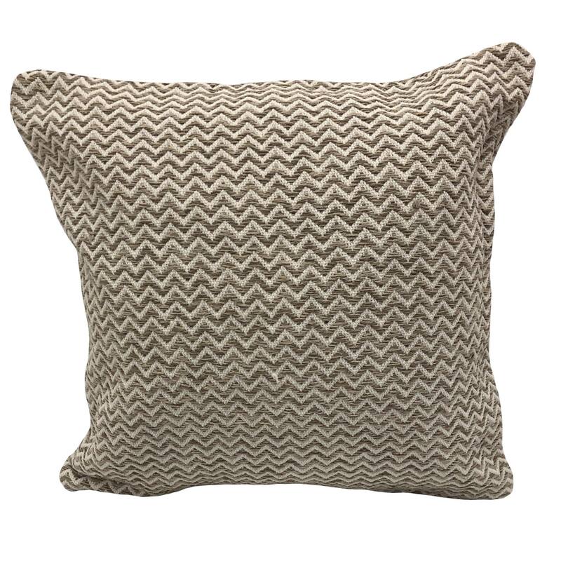 Sevita Beige and White Chevron Throw Pillow