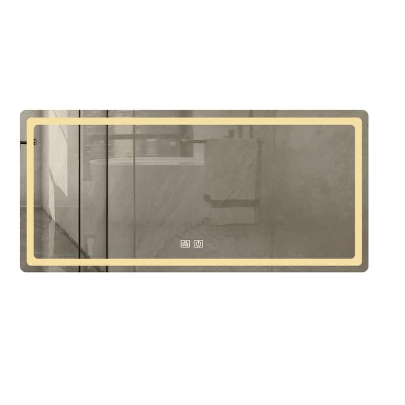 Rectangular Round Corner Bathroom Vanity Mirror