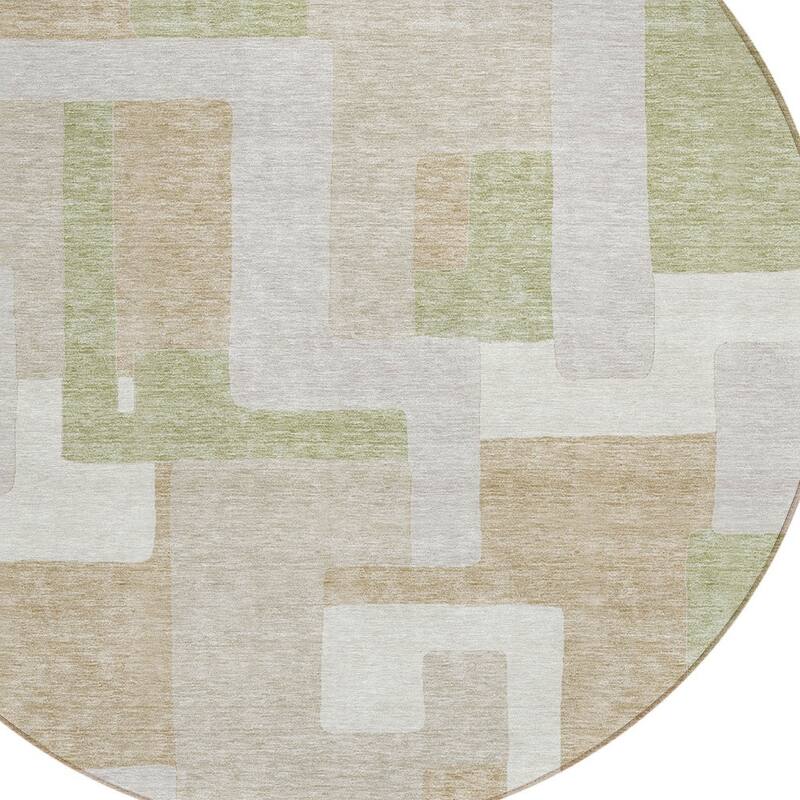HomeRoots Geometric Transitional Rectangle Outdoor Rug