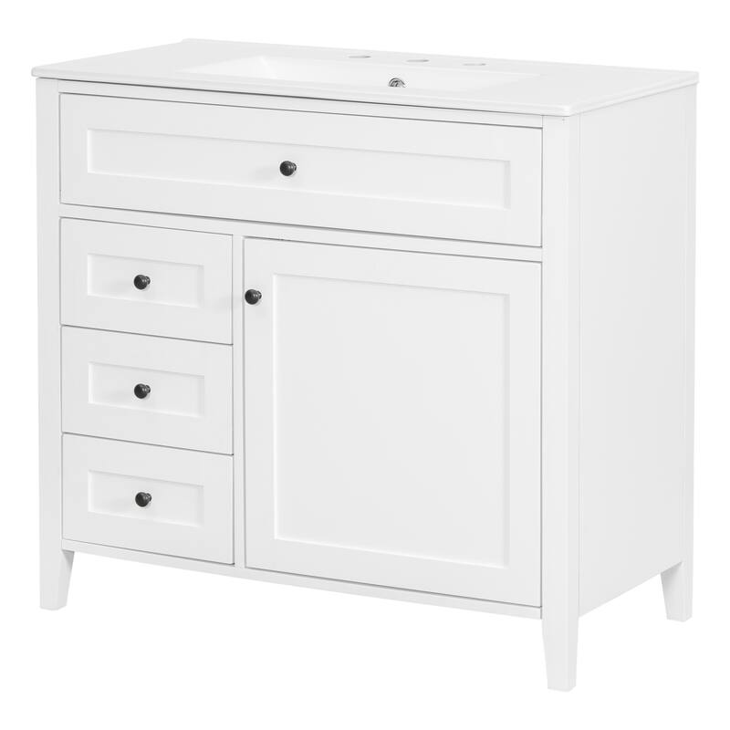 GDFStudio - Adrian Montgomery Modern Freestanding Bathroom Vanity