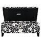 Option Black Floral,White