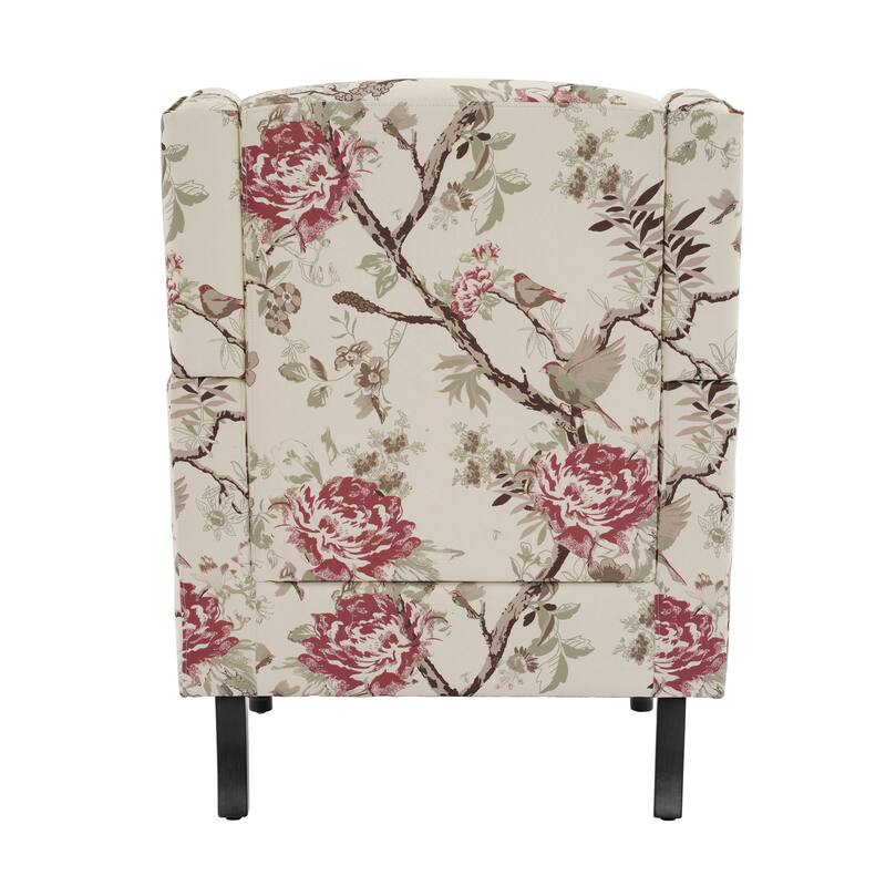 Wingback Accent Chair Nailhead Trim Living Room Reading Chair