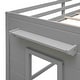 preview thumbnail 16 of 18, Twin Size Loft Bed with Cabinet and Shelf, Grey