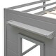 preview thumbnail 43 of 43, Twin Size Low Loft Bed with Drawers, Shelf and Cabinet, Storage Platform Bed, Solid Wood Bed Frame with Ladder and Guardrails