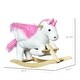 preview thumbnail 3 of 3, Unicorn Baby Rocking Horse Toy for Kids with Lullaby Song, Plush Ride on Horse with Heavy-Duty Support System
