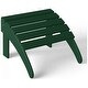 preview thumbnail 156 of 156, Aderson Outdoor Poly Adirondack Chair With Ottoman And Side Table 12-Piece Set
