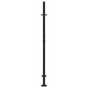 preview thumbnail 21 of 53, vidaXL Garden Gate Black 39.4x49.2" Steel Trace Design