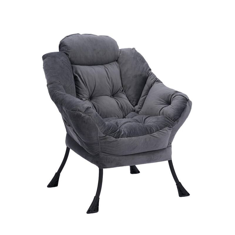 Modern Living Room Single Leisure Lounge Lazy Chair with Ottoman